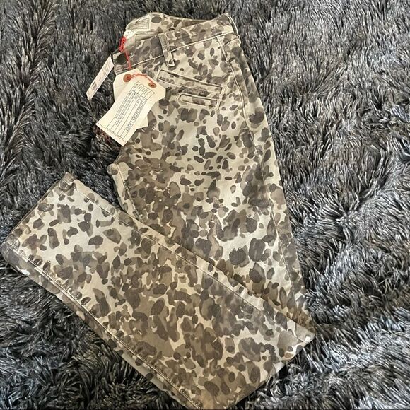 NWT Current Elliott Leopard Welt Pocket Ankle Skinny - Picture 3 of 12